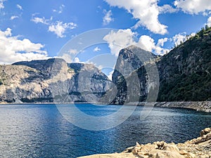 Cloudy Hetch Hetchy lake Reservoir