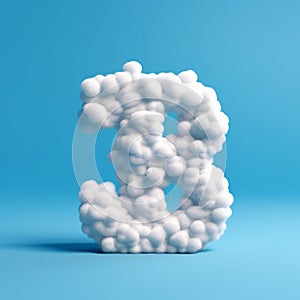Cloudy Illusion: Realistic Still Life Of The Number Thirty In The Sky
