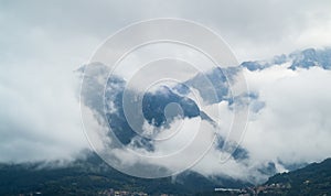 Cloudy Lake Como