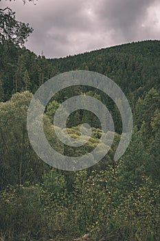 Cloudy and misty Slovakian Western Carpathian Tatra Mountain sky