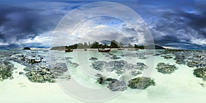 Cloudy morning on Koh Lipe island. Thailand