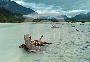 Cloudy morning at Lech river