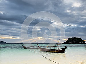 Cloudy morning at the sea