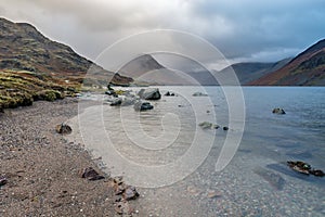 Cloudy Morning At Wast Water, Lake District, UK.