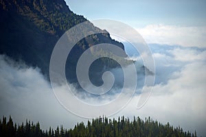 Cloudy Olympic Mountains