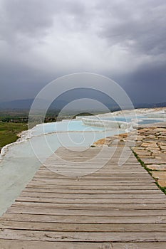 Cloudy Pamukkale photo