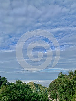 Cloudy skies at Doi Samerdao. Thailand.