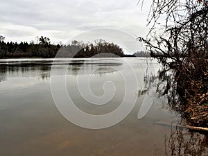 Cloudy Skies over the Chattahoochee River