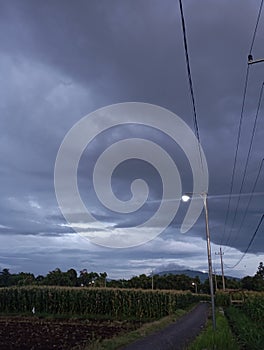 cloudy sky in the afternoon