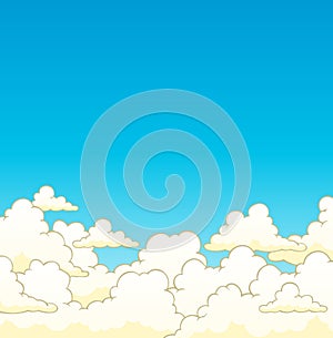 Cloudy sky background 6