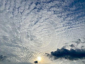 cloudy sky with beautiful patterns