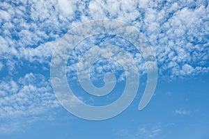 Cloudy sky and blue clear sky clouds background