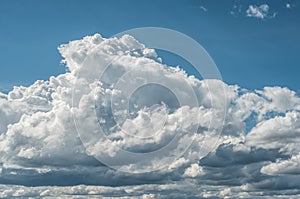 cloudy sky with cumulo nimbus clouds photo