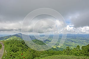 Cloudy sky and green land Beauty of Nilgiri.