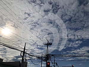 Cloudy sky at morning