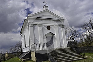 Cloudy sky over the chapel