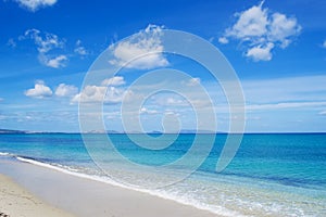 Cloudy sky over Fiume Santo beach