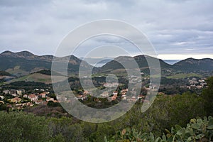 Cloudy sky over Patrimonio - Corsica photo