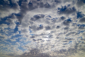 Cloudy sky over Sicily