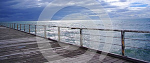 Cloudy Sky & Semaphore Jetty