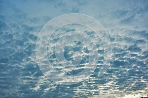 Cloudy Sky when Sun Rising