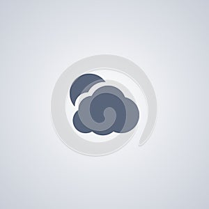 Cloudy, Sky, vector best flat icon