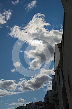 Cloudy sky in Vieste