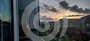 A cloudy springtime sunset in Washington