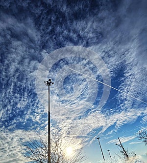 Cloudy sunnyday somewhere in Bucharest photo