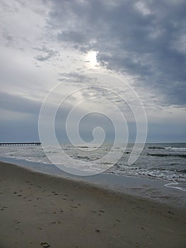 Cloudy sunrise over Myrtle Beach
