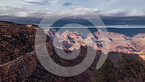 Cloudy Sunset in The Grand Canyon