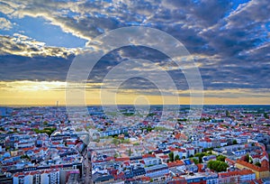Sunset over Berlin, Germany
