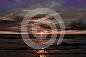 Cloudy sunset Perth West Australia