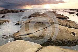 Cloudy Sunset in Tip Of Borneo