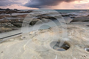 Cloudy Sunset in Tip Of Borneo