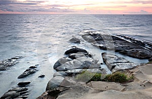 Cloudy Sunset in Tip Of Borneo