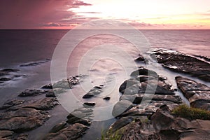 Cloudy Sunset in Tip Of Borneo