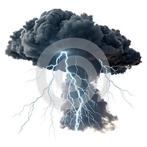 Cloudy Thunderstorm 3D Icon photo