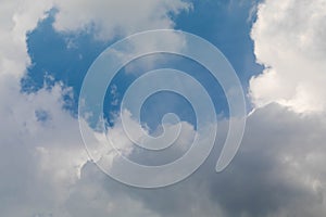 Cloudy before a thunderstorm. Dark clouds, Sky background