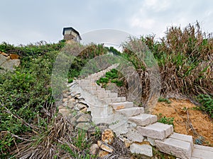 Cloudy view of the Baisha area nature landscape