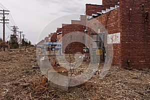 Cloudy View of Solvent Recovery Buildings - Abandoned Indiana Army Ammunition Depot - Indiana