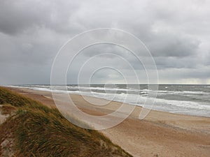 Cloudy Weather with Horizon Coast of Denmark