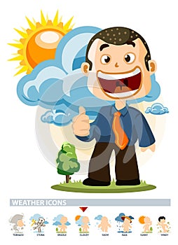 Cloudy. Weather Icon