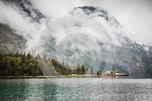 Cloudy weather at Konigsee