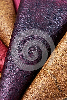 Clouse-up mix fruit pastille marshmallow close-up