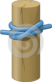 Clove Hitch Vector Illustration photo