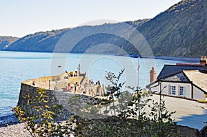 Clovelly Harbour, Clovelly near Bideford, Devon, UK photo