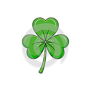 Clover with blurred background with space for text. concept St.Patrick 's Day