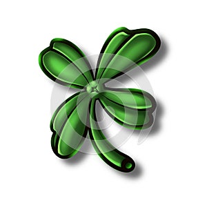 Clover cloverleaf green grass festival icon logo Ireland