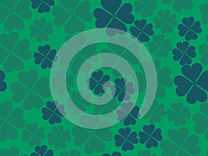 Clover leaves seamless pattern. St. Patrick`s Day, Irish holiday. Background for greeting card, wrapping paper, promotional